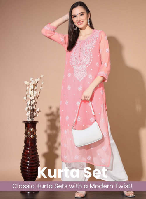Chikankri Kurta Set